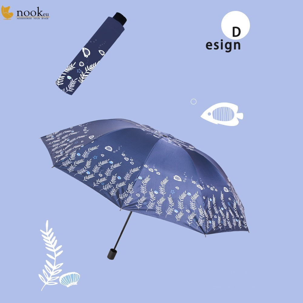 Ocean Breeze Mini Umbrella – UPF 50+