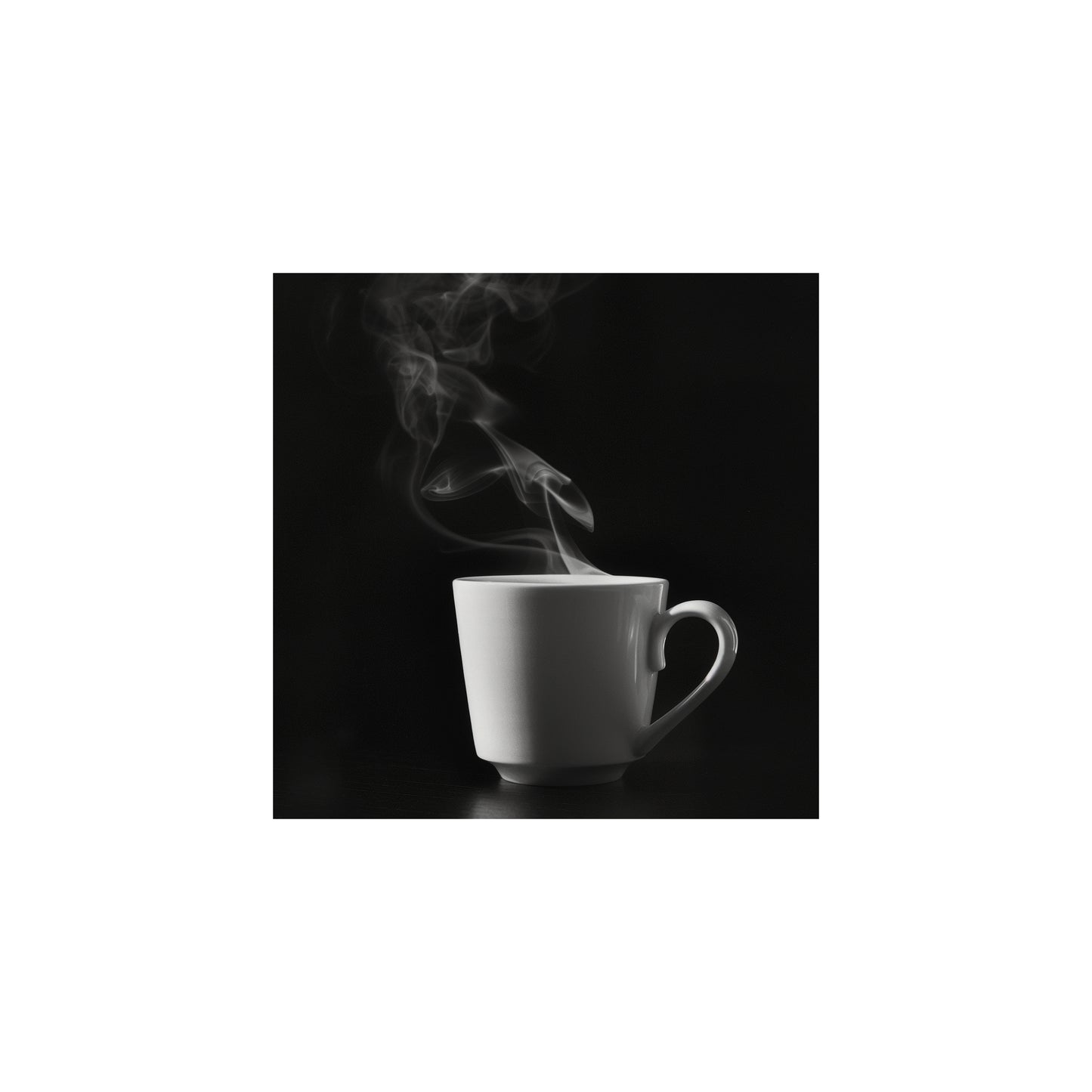 Black and white coffee-themed wall art