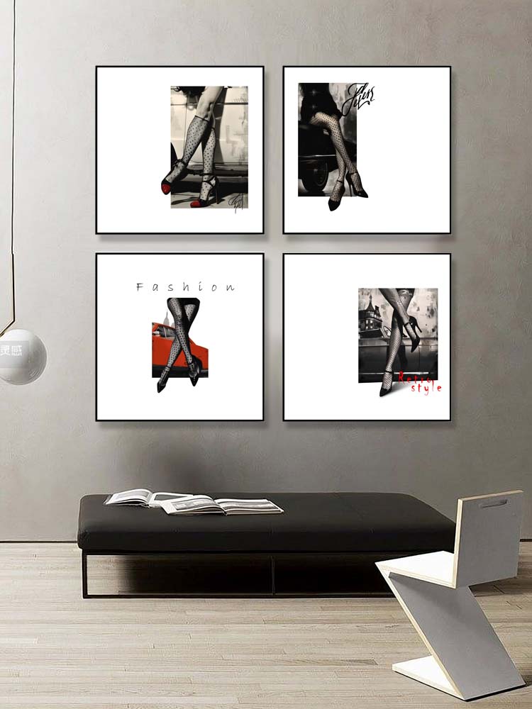 Black and white,retro-glam aesthetic photography frames