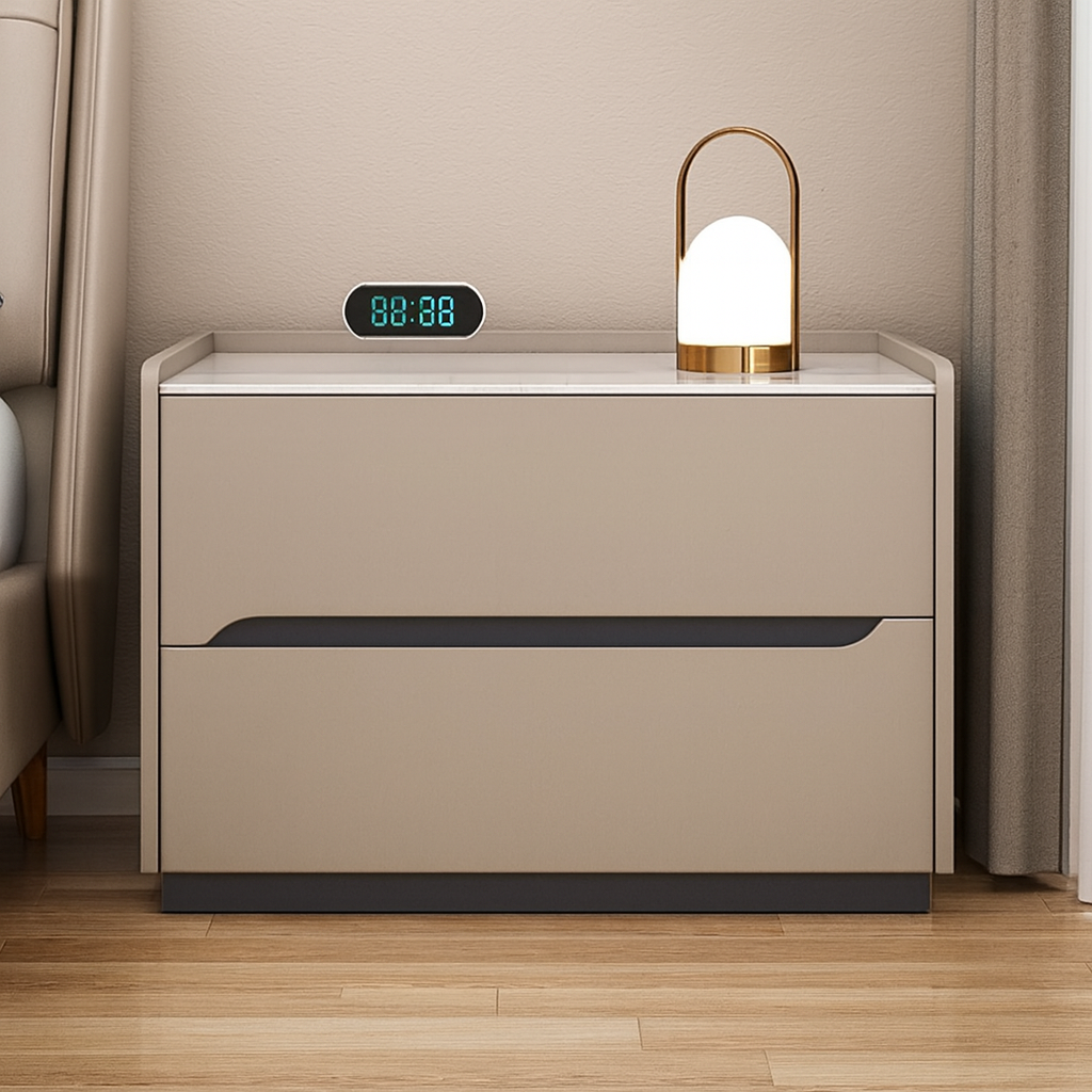 Modern Two-Drawer Side Table