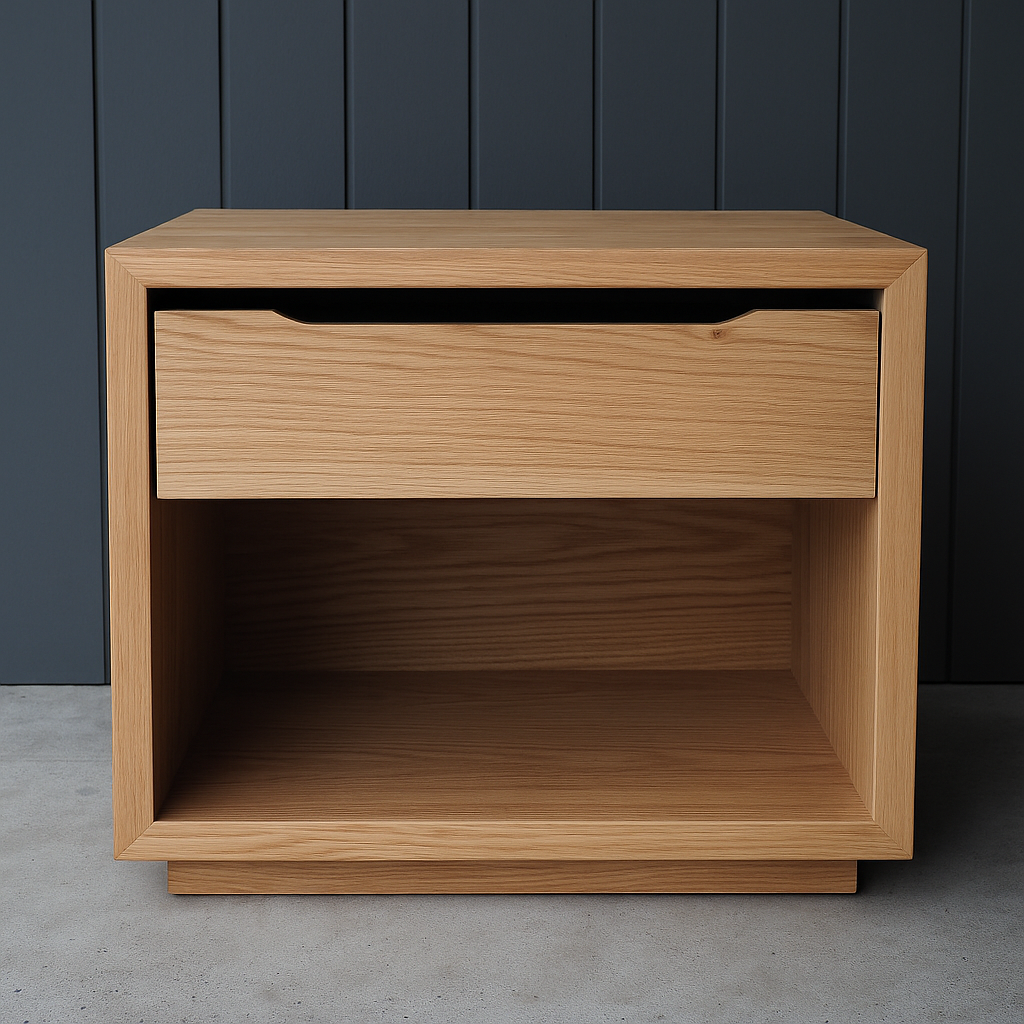 Modern Wooden Side Table with Drawer