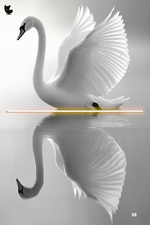 aurora wing - glowing led wall frame