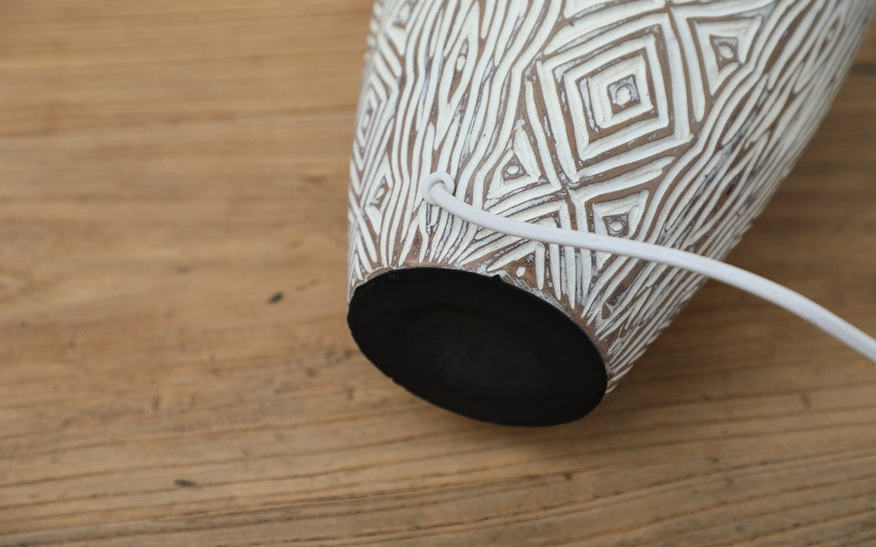 Bohemian, tribal, and Rustic-inspired aesthetic, Lamp