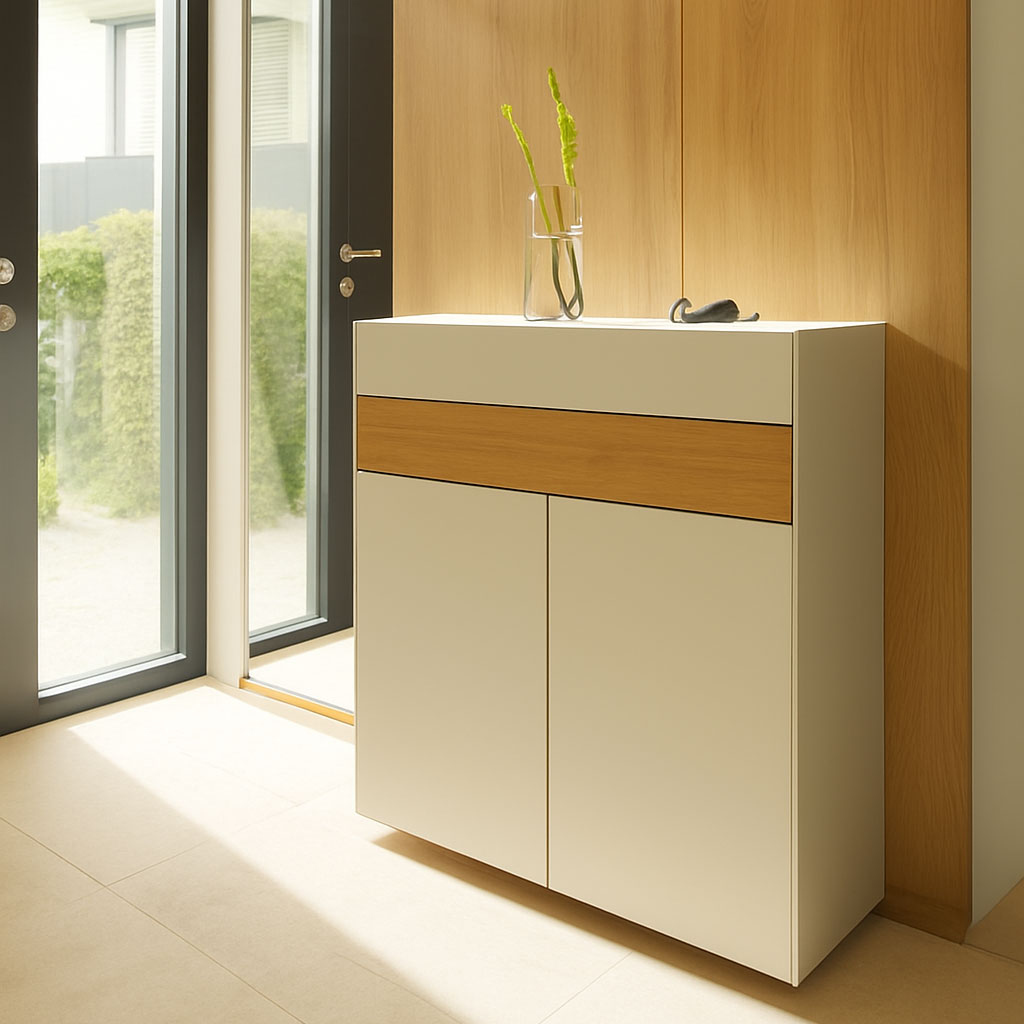 Minimalist Wooden Shoe Rack