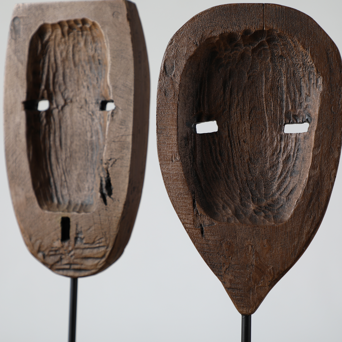 Tribal, artisanal, and Modern ethnic-inspired,Hand-Carved, Tribal Mask Design, sculpture