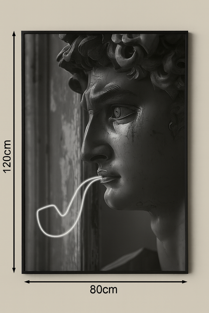 LED Wall Frame (David with Neon Pipe)