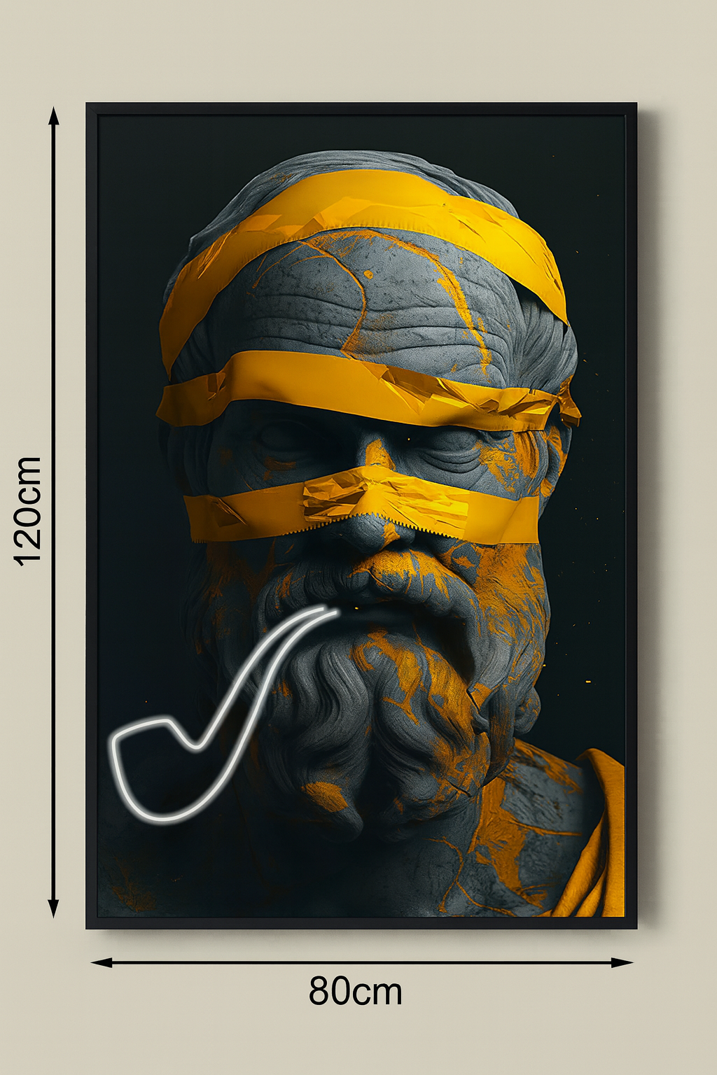 LED Wall Frame (Abstract Classical Bust)