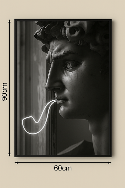 LED Wall Frame (David with Neon Pipe)