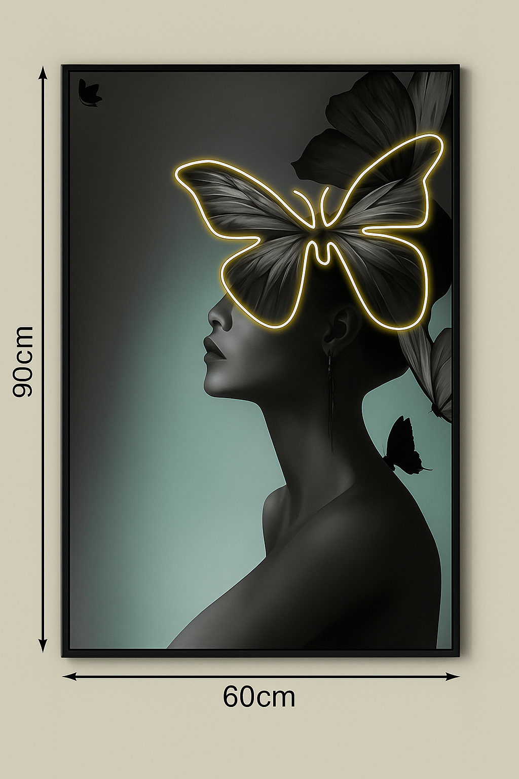 LED Wall Frame (Butterfly Elegance)