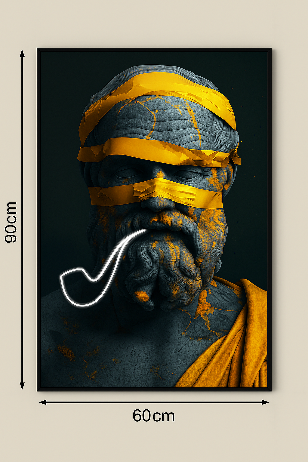 LED Wall Frame (Abstract Classical Bust)