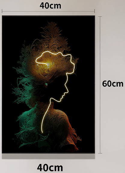 Modern digital surrealism with nature-inspired abstraction