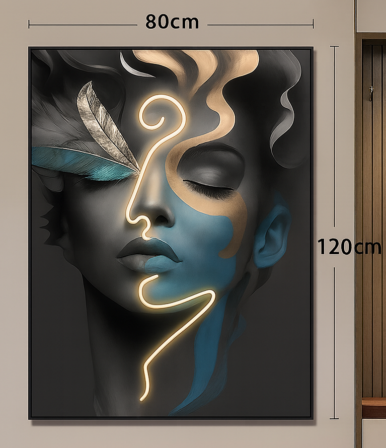 Futuristic surrealism and Modern digital art style,