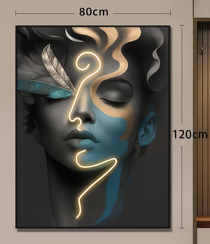 Futuristic surrealism and Modern digital art style,