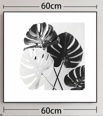 Modern botanical aesthetic with a monochrome minimalist style, sophisticated, elegant, and timeless.