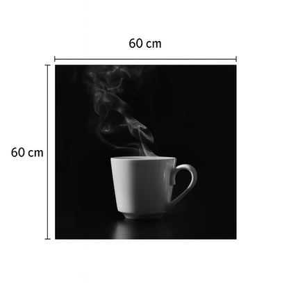 Black and white coffee-themed wall art, black and white coffee-themed wall art