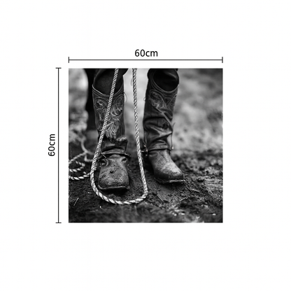 Modern Rustic and equestrian-inspired aesthetic, minimalism with heritage craftsmanship, Black & White Photography