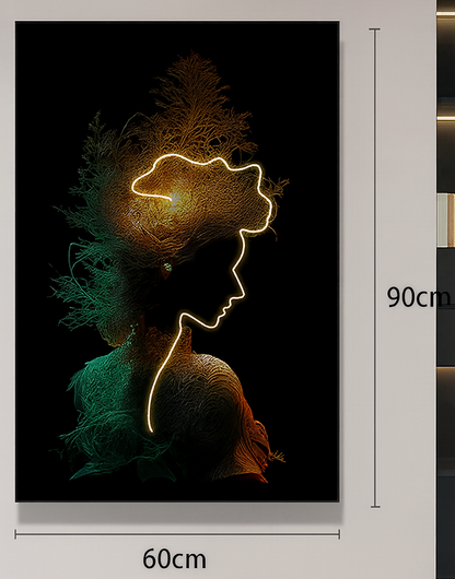 Modern digital surrealism with nature-inspired abstraction