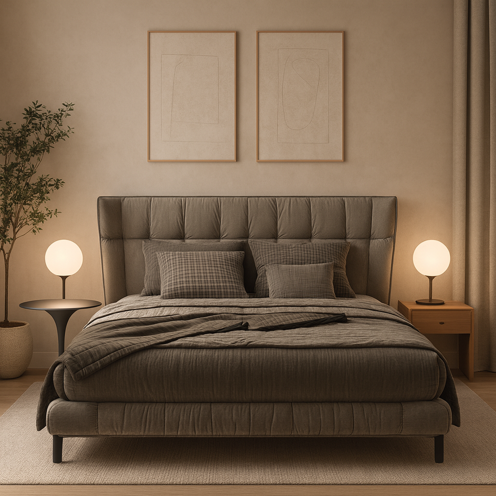 Luxe Tufted Wingback Bed