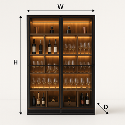 Modern Luxe Bar Cabinet