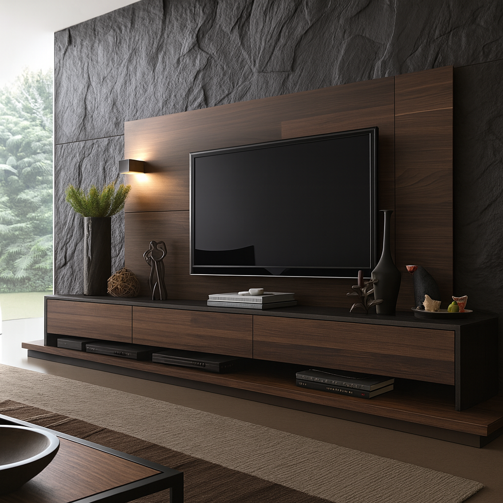 Oslo Walnut Wall-Mounted TV Unit