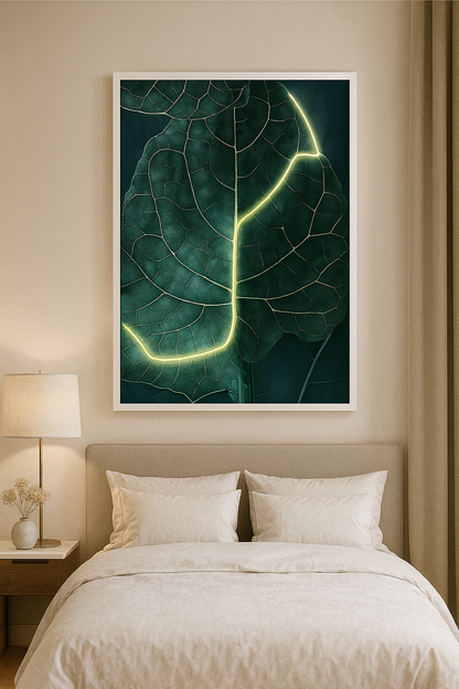 Led wall frame with nature-Inspired abstraction two effects, On/Off. Be used not only for decoration, But also night light modern contemporary, biophilic and neon