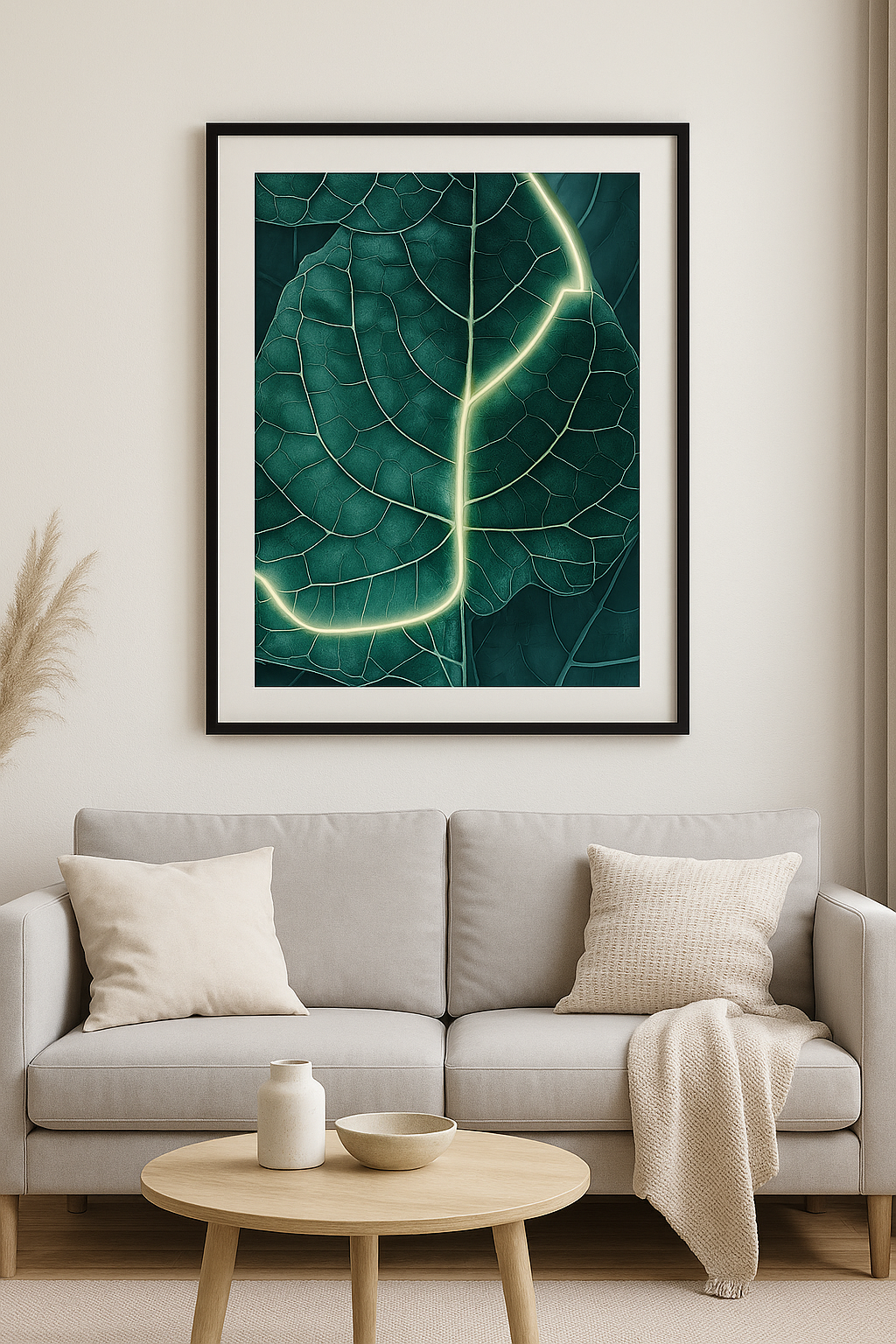 Led wall frame with nature-Inspired abstraction two effects, On/Off. Be used not only for decoration, But also night light modern contemporary, biophilic and neon