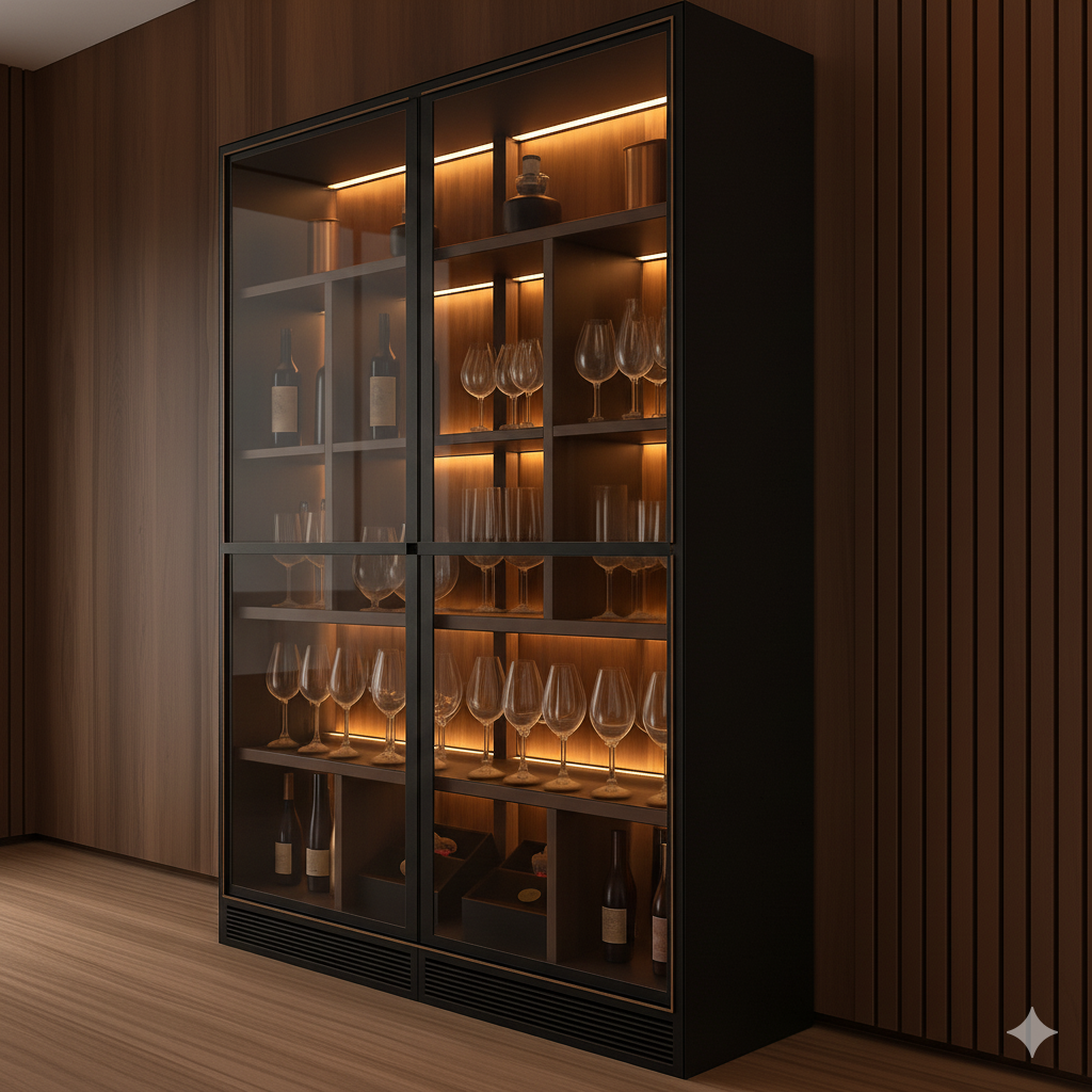 Modern Luxe Bar Cabinet