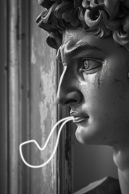 LED Wall Frame (David with Neon Pipe)