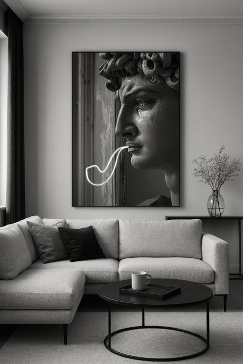 LED Wall Frame (David with Neon Pipe)