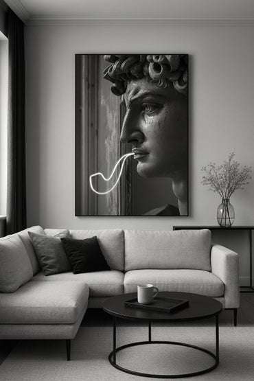 LED Wall Frame (David with Neon Pipe)