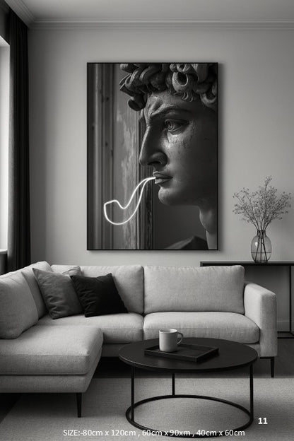 David Neon Pipe LED Wall Frame