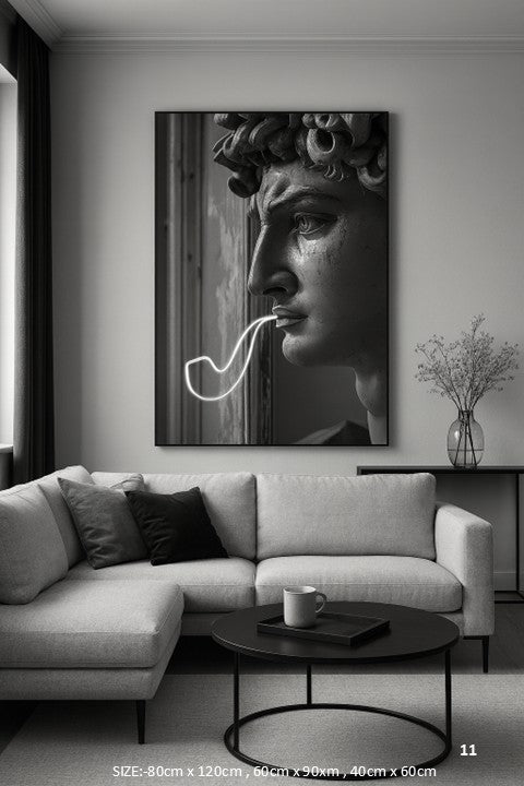 David Neon Pipe LED Wall Frame