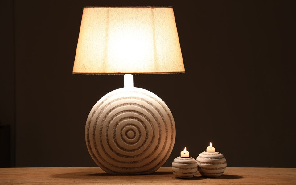 Bohemian, coastal, and Modern organic aesthetic lamp shade