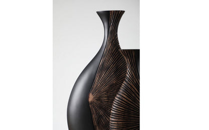 Modern tribal, sculptural, and contemporary luxury,Asymmetrical, vase