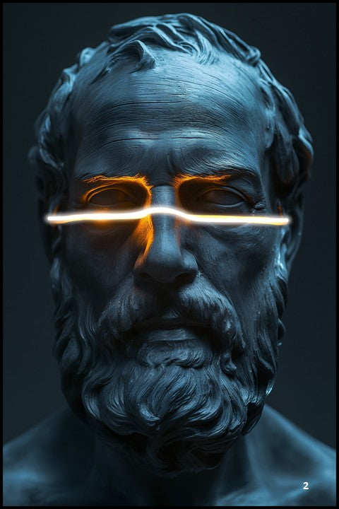 azure sage-illuminate eye line mystic led wall frame