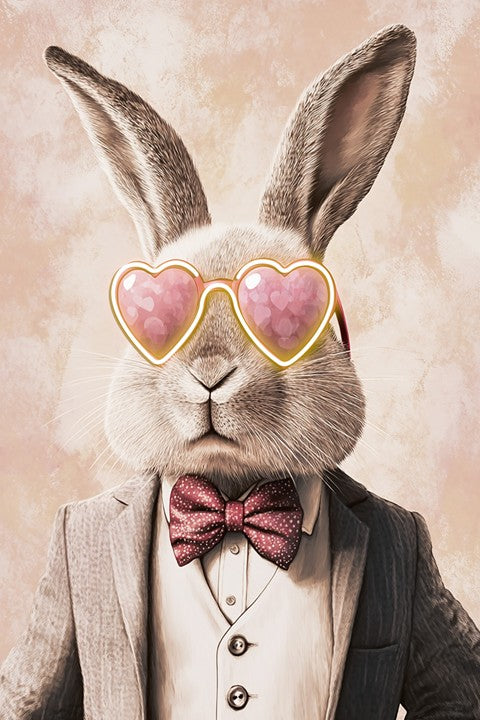 LED Bunny Wall Frame – The Gentleman of Love