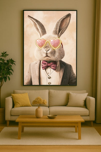 LED Bunny Wall Frame – The Gentleman of Love