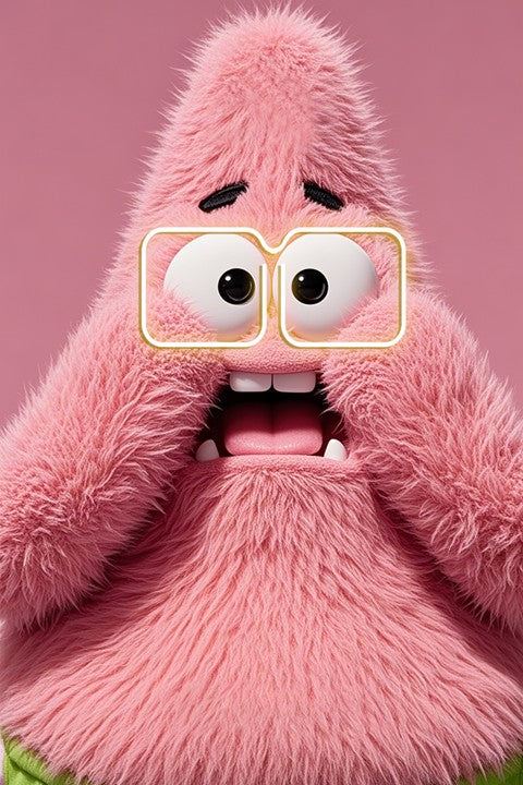 Fluffy LED Wall Frame – Pink Character Edition