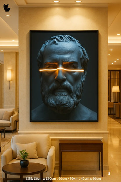 azure sage-illuminate eye line mystic led wall frame