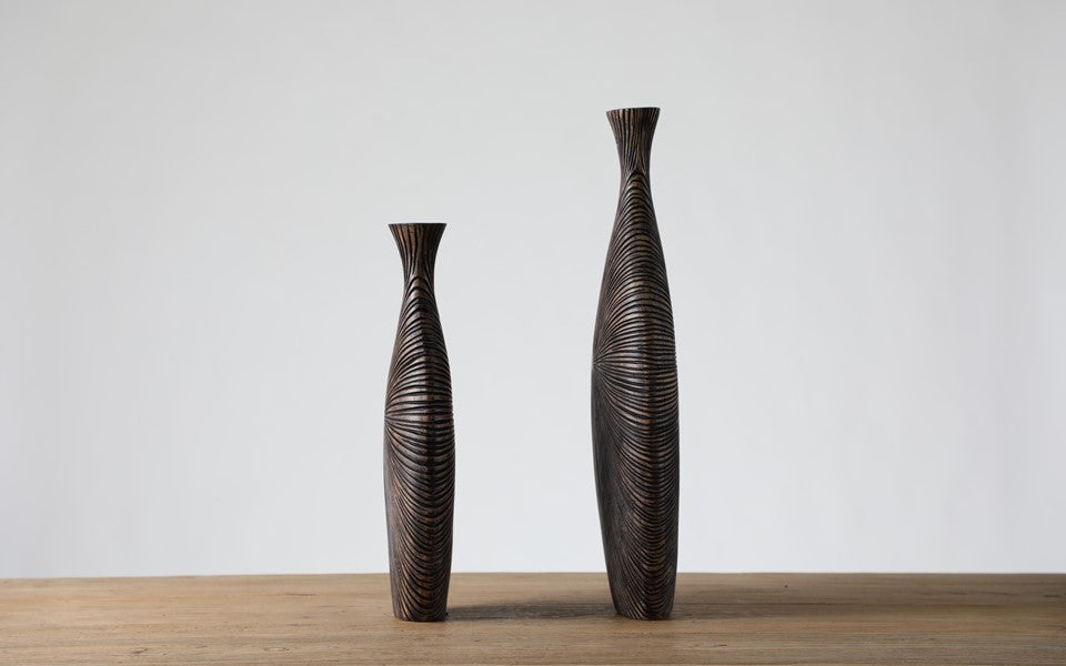 Modern tribal, sculptural, and contemporary luxury,Asymmetrical, Flowing Silhouettes, vase