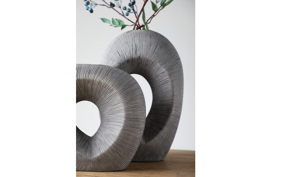 Modern sculptural, organic, and wabi-sabi-inspired,Abstract, Open-Circle Form