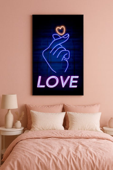Love Neon LED Wall Frame