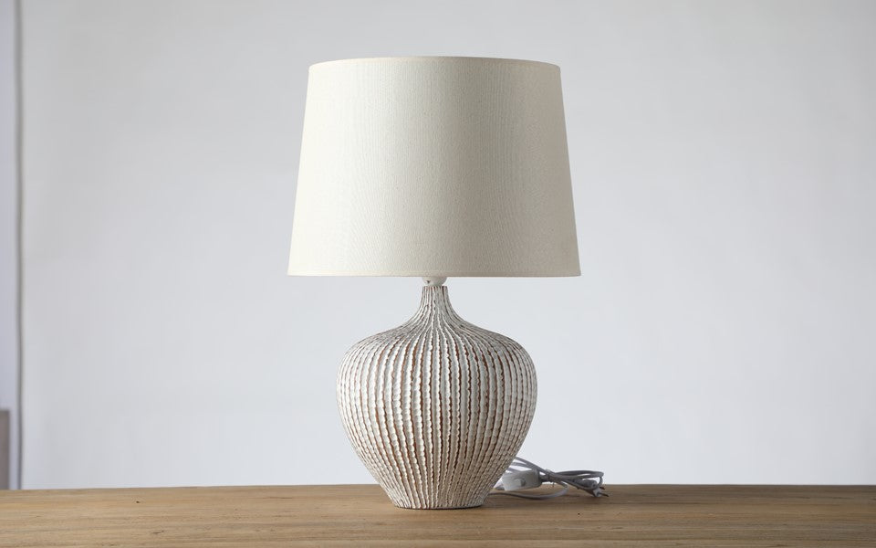 Modern, minimalist, and slightly Rustic style lamp