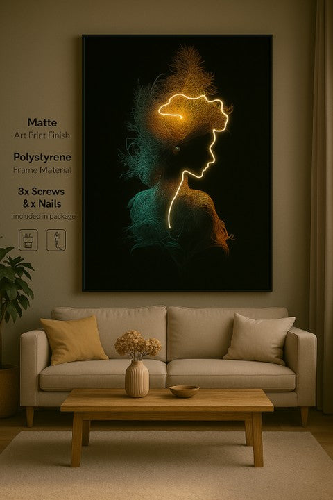 Modern digital surrealism with nature-inspired abstraction