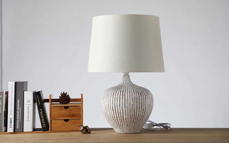 Modern, minimalist, and slightly Rustic style lamp