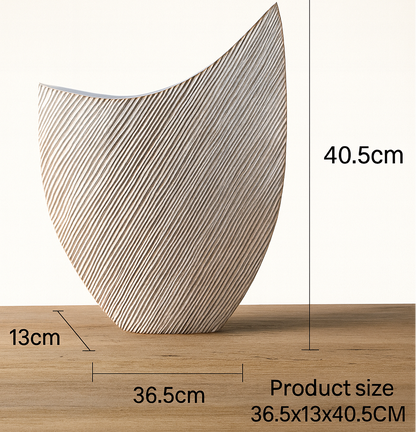 Modern organic, wabi-sabi, and minimalist contemporary, Sculptural, Asymmetrical Form, vase