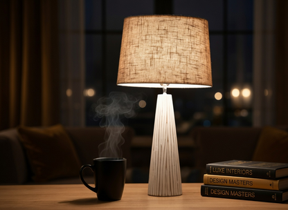 Modern Rustic or transitional style with elements of organic and contemporary design lamp.