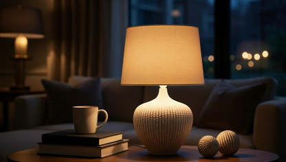 Modern, minimalist, and slightly Rustic style lamp
