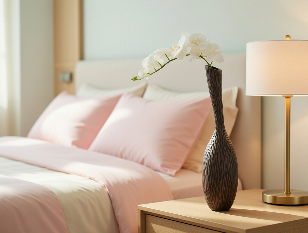 Modern tribal, sculptural, and organic contemporary,Tall, Slender, and Curved Form, vase
