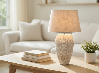 Bohemian, tribal, and Rustic-inspired aesthetic, Lamp